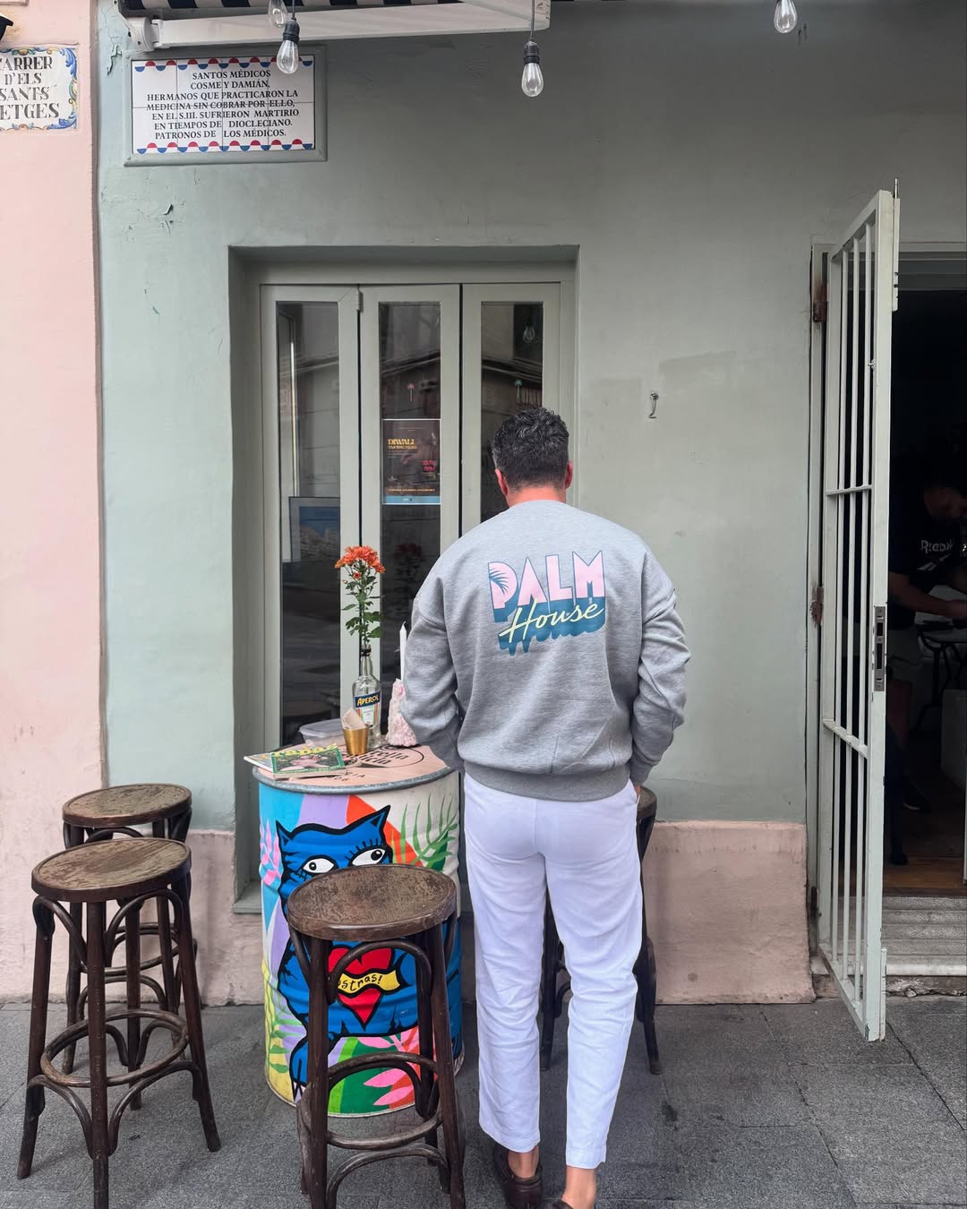 Sudadera Gris Palm House